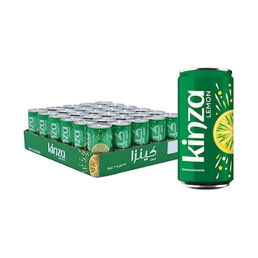 مشروب كينزا الغازي بنكهة الليمون 185 مل × 30 قطعة