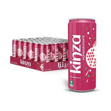 Kinza Carbonated Drink Pomegranate Flavour 250mlx30 Pieces