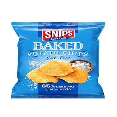 رقائق البطاطس المخبوزة سنيبس بالملح البحري 14 جرامًا