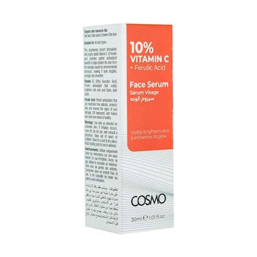 Cosmo 100% Vitamin C + Ferulic Acid Face Serum 30ml