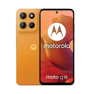 Motorola Smartphone Moto G15 4G Dual SIM 8GB RAM 256GB Storage Sunrise Orange