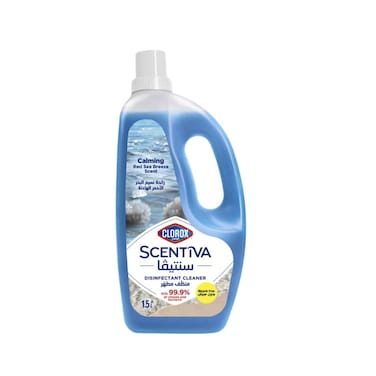 Clorox Scentiva Liquid Disinfectant Cleaner, Calming Red Sea Breeze Scent 1.5L