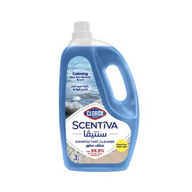 Clorox Scentiva Liquid Disinfectant Cleaner, Calming Red Sea Breeze Scent 3L