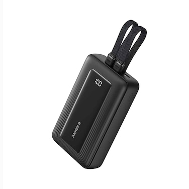 Anker Zolo Power Bank 20000mAh 30W Built In Usb-C Cable Black