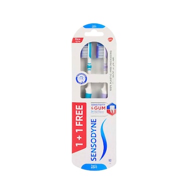 Sensodyne Soft Toothbrush Senistivity &amp; Gum Assorted 2 Pieces