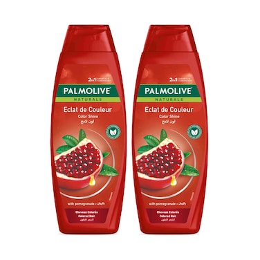 Palmolive 2 In 1 Shampoo &amp; Conditioner Color Shine With Pomegranate 380mlx2 Pieces