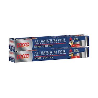 Papco Aluminum Foil 37.5 Sq. Ft. x2 Pieces