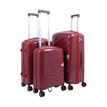 حقيبة ترولي صلبة لأندية الجولف، 4 عجلات، مجموعة 3 قطع (51 سم + 61 سم + 71 سم) متنوعة