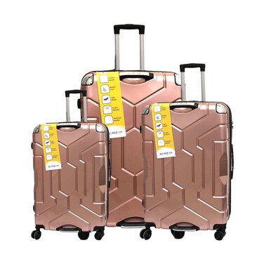 طقم حقائب سفر صلبة جولف كلوب 3 قطع 53 سم + 63 سم + 73 سم منوعة