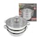 Kitchen JR Steamer Set 3 Tier Stainless Steel 28CM Casserole with Lid