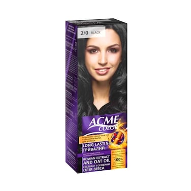 صبغة شعر أكمي 2/0 أسود 115مل