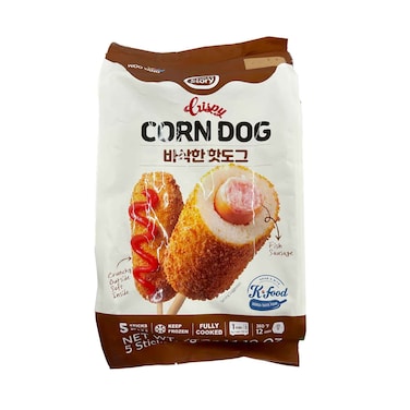 Woo Yang Chef Story Crispy Original Corn Dog 80gx5 Pieces