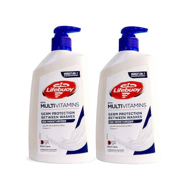 Lifebuoy Antibacterial Handwash Mild Care With Multivitamins 450mlx2 Pieces