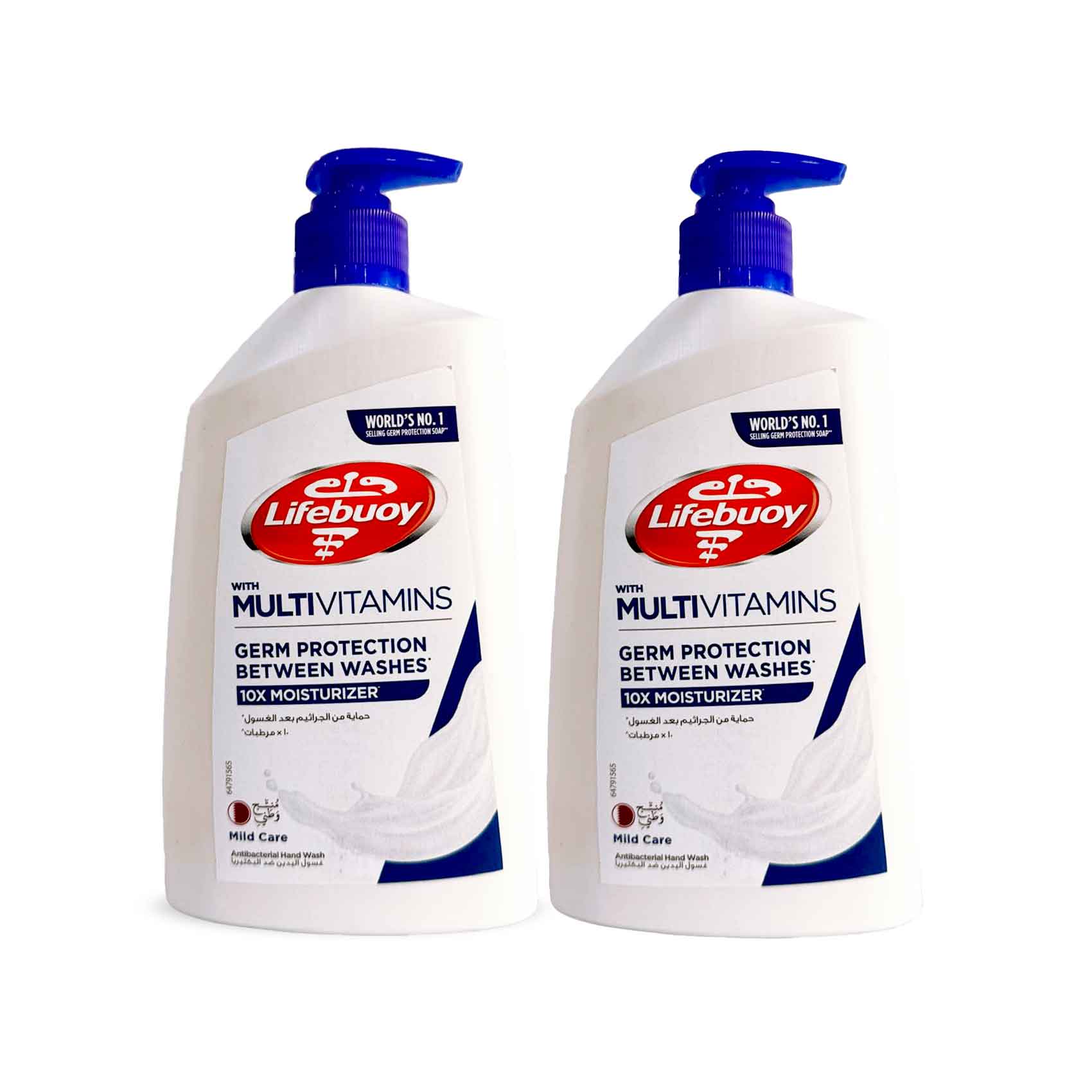 Lifebuoy Antibacterial Handwash Mild Care With Multivitamins 450mlx2 Pieces