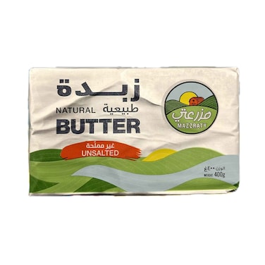 Mazzarty Natural Butter Unsalted 400g
