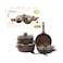 Gitco Silkstone Nonstick Granite Cookware Set 8 Pieces Assorted