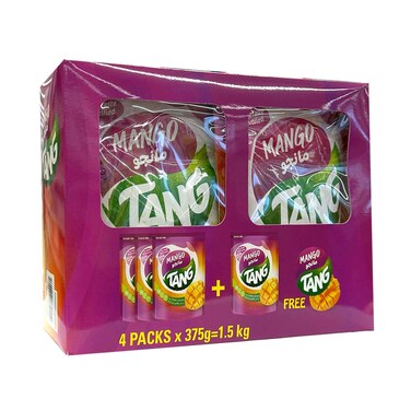 Tang Mango Pouch 375gx4 Pieces