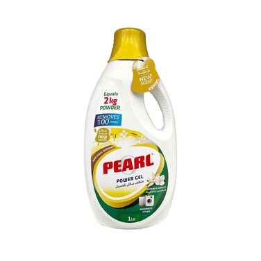Pearl Laundry Detergent Power Gel Automatic Jasmine &amp; Vanilla 1L