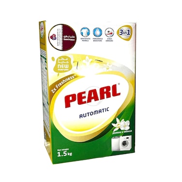 Pearl Laundry Detergent Powder Automatic Jasmine &amp; Vanilla 1.5kg