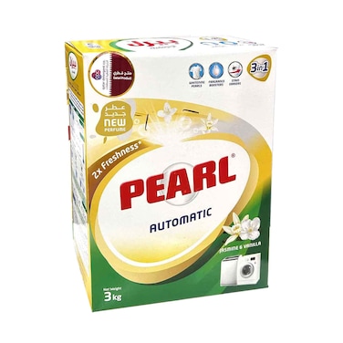 Pearl Laundry Detergent Powder Automatic Jasmine &amp; Vanilla 3kg