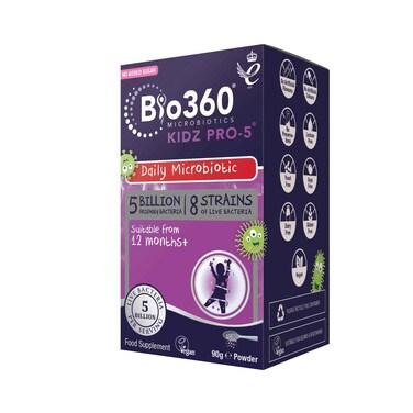Natures Aid Bio 360 Microbiotics Kidz Pro-5 Powder 90g