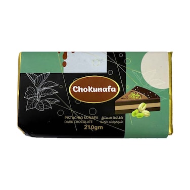 Choconafa Pistachio Kunafa Dark Chocolate 210g