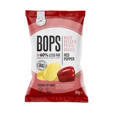 Mclloyd's Bops Baked Organic Potato Snack&nbsp;With Red Pepper 85g