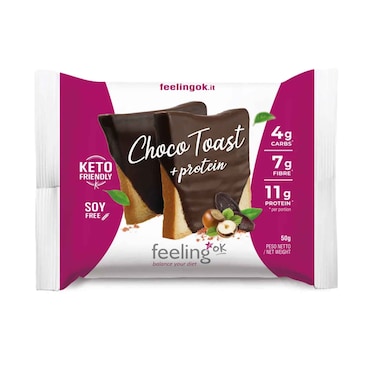 Feeling Ok Keto Friendly Protein Choco Toast  50g