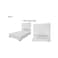 Rankoussi Mia Plain Bed Base + Head Board 100x200cm (Plus Extra Supplier's Delivery Charge Outside Doha)