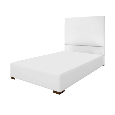 Rankoussi Mia Plain Bed Base + Head Board 160x200cm (Plus Extra Supplier's Delivery Charge Outside Doha)