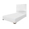 Rankoussi Mia Plain Bed Base + Head Board 160x200cm (Plus Extra Supplier's Delivery Charge Outside Doha)