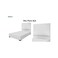 Rankoussi Mia Plain Bed Base + Head Board 200x200cm  (Plus Extra Supplier's Delivery Charge Outside Doha)