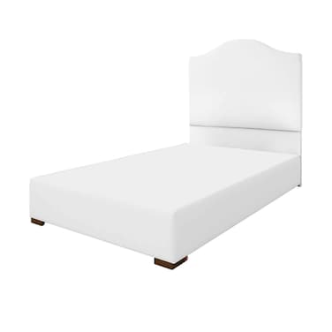 Rankoussi Mia Plain Bed Base + Curved Head Board 90x200cm   (Plus Extra Supplier's Delivery Charge Outside Doha)
