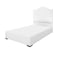 Rankoussi Mia Plain Bed Base + Curved Head Board 90x200cm   (Plus Extra Supplier's Delivery Charge Outside Doha)