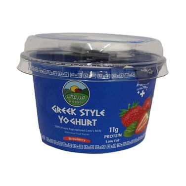 مزارتي زبادي يوناني قليل الدسم بنكهة الفراولة 170غ