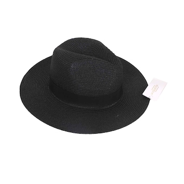 قبعة بنما سوداء من مجموعة لا كوليكشن