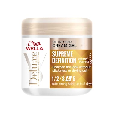 Wella Deluxe Oil Infused Cream Gel For Hair, Supreme Definition Extra Strong Hold 150ml