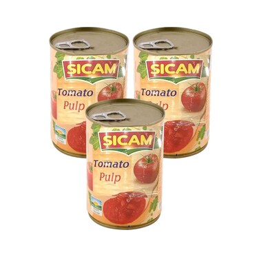 Sicam Tomato Pulp 400gx3 Pieces