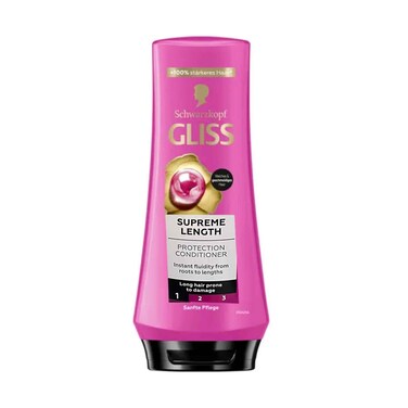 Schwarzkopf Gliss Protection Conditioner Supreme Length For Long Hair Prone To Damage 360ml