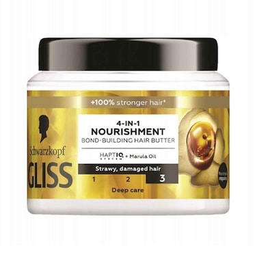 زبدة قناع شعر شوارزكوف غليس 4 في 1 لتغذية وبناء الروابط للشعر التالف والمقصف 400 مل