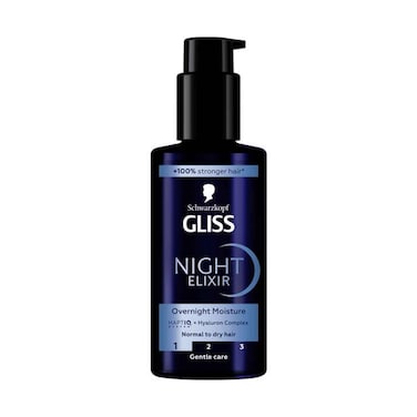Schwarzkopf Gliss Hair Serum Night Elixir Overnight Elixir For Normal To Dry Hair 100ml