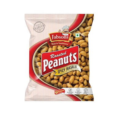Jabsons Roasted Peanuts Spicy Masala 140g