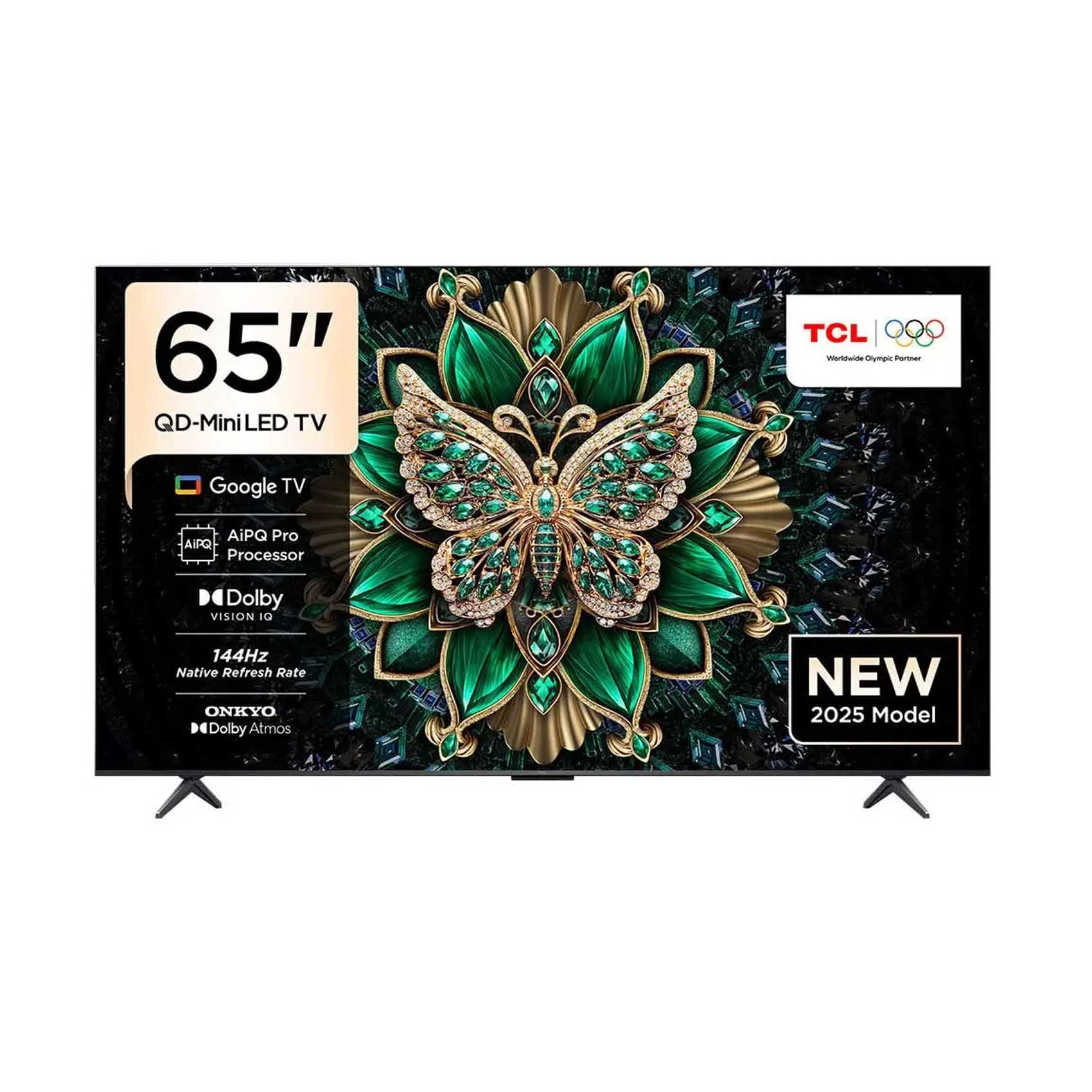 TCL 65-Inch 4K QD-Mini LED Google TV, Dolby Vision, HDR10+, Full Array Local Dimming (65C6K)