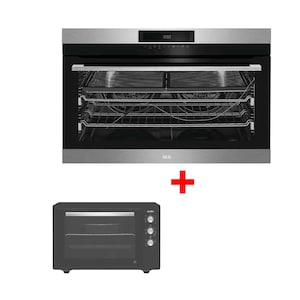 AEG Built In Oven Multifunction Electric BEK722910M 90cm 109 Liters + Simfer SM5005MTR ele oven