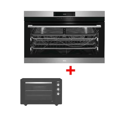 AEG Built In Oven Multifunction Electric BEK722910M 90cm 109 Liters + Simfer SM5005MTR ele oven