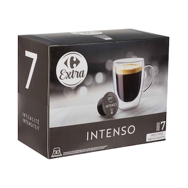 Carrefour Coffee Capsules Intenso N7 30x6.5g