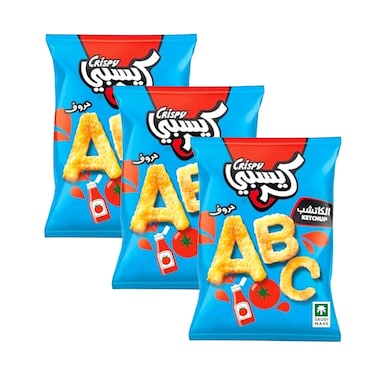 وجبات خفيفة سعودي حروف بنكهة الكاتشب 80 جرام × 3 قطع