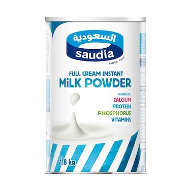 حليب كامل الدسم سعودي مسحوق فوري 1.8 كجم