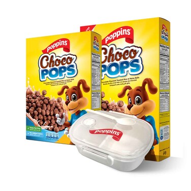 Poppins Choco Pops 350gx2 Pieces + Lunch Box Assorted