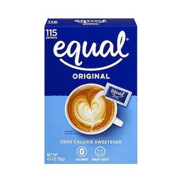 Equal Original Zero Calorie Sweetener  115 Packets 115g